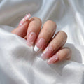 French Tips High-Quality Handmade Press-On Nails 10PC Set