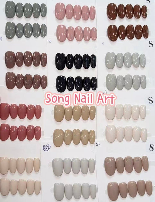 2 Sets Random Clearance Handmade Press On Nails – 20pcs (10 pcs/set) Nail Art